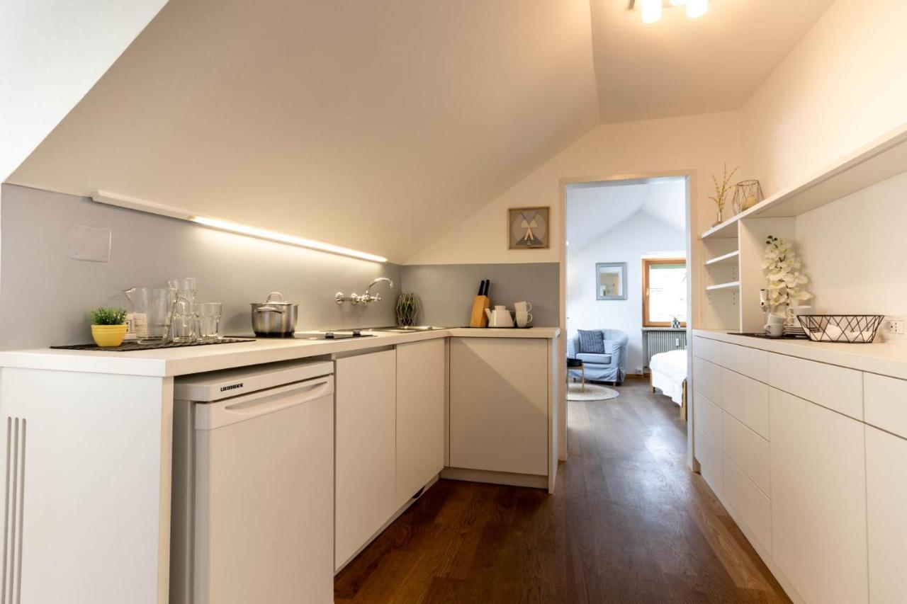 Central Attic - City View Brunico Bagian luar foto